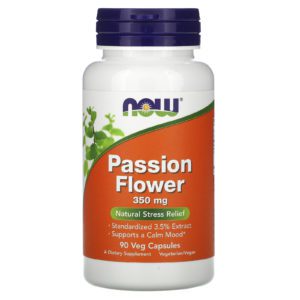 Now Foods, Pasiflora, 350 mg, 90 cápsulas vegetales