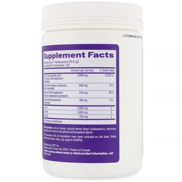 Advanced Orthomolecular Research AOR, Ortho C+ , Lemon , 8.47 oz (240 g) - Imagen 2