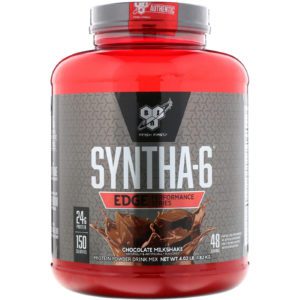 BSN, Syntha-6 Edge, Mezcla bebible de polvo proteínico, batido de chocolate, 4,02 lb (1,82 kg)
