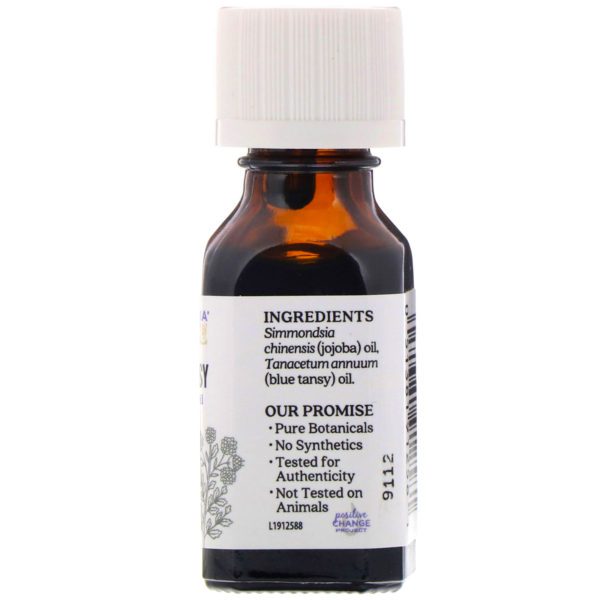 Aura Cacia, Aceite esencial puro en aceite de jojoba, tanaceto azul, 15 ml (0,5 oz. líq.) - Imagen 2