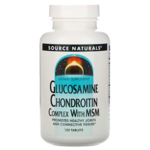 Source Naturals, Complejo de Glucosamina Condroitina MSM, con 120 comprimidos