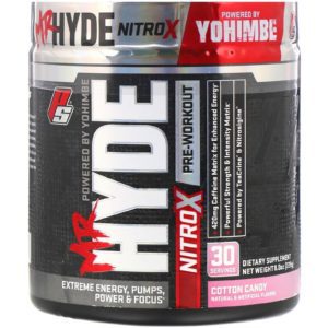 ProSupps, Mr. Hyde, Nitro X, Suplemento preentrenamineto, Algodón de azúcar, 228 g (8,0 oz)
