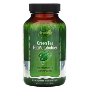Irwin Naturals, Metabolizador de grasas de té verde, 75 softgels líquidos