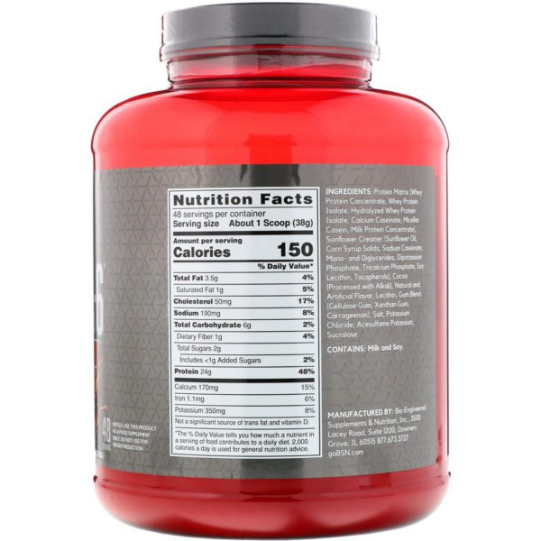BSN, Syntha-6 Edge, Mezcla bebible de polvo proteínico, batido de chocolate, 4,02 lb (1,82 kg) - Imagen 2