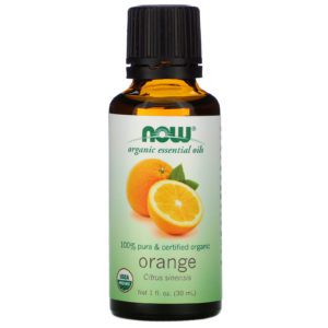 Now Foods, Aceites orgánicos esenciales, naranja, 1 fl oz (30 ml)