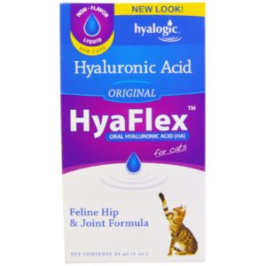 Hyalogic, HyaFlex para gatos, ácido hialurónico (HA) oral, original, 30 ml (1 fl oz)