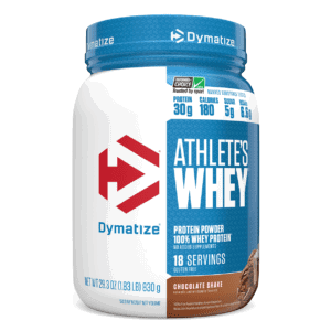 Dymatize Nutrition, Athlete’s Whey, Batido de chocolate, 828 g (1,83 lb)