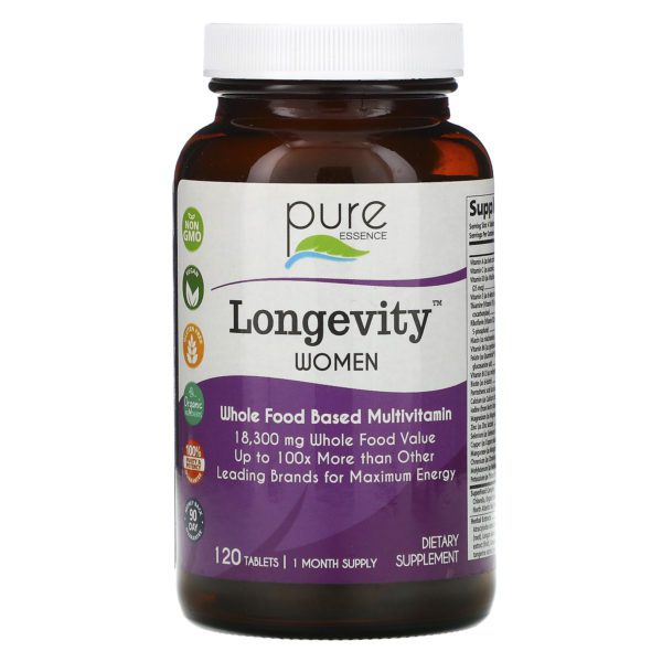 Pure Essence, Longevity para mujeres, 120 comprimidos
