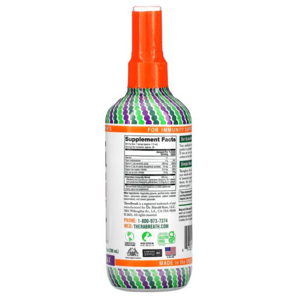 TheraBreath, Immunity Support, Oral Spray Supplement, 10 fl oz (296 ml) - Imagen 2