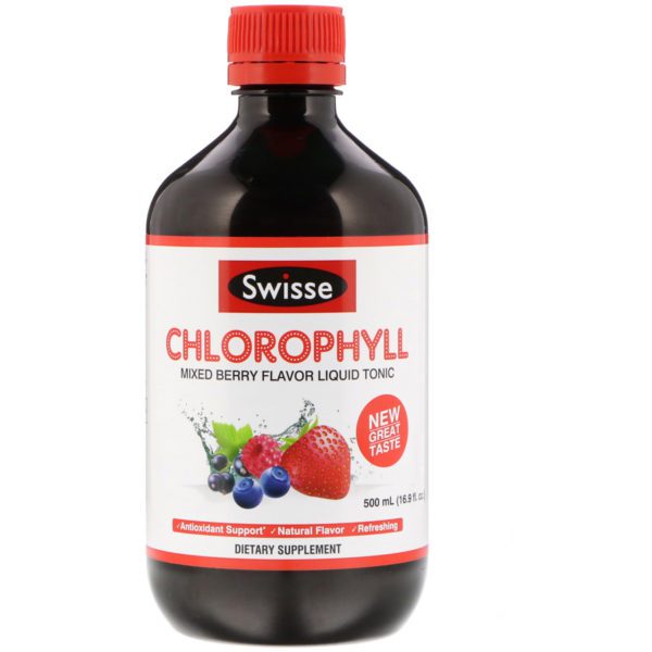 Swisse, Clorofila, Tónico Líquido Mixed Berry Flavor, 16.9 fl oz (500 ml)