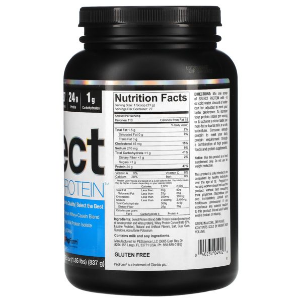 PEScience, Select Protein, Amazing Snickerdoodle, 29.5 oz (837 g) - Imagen 2