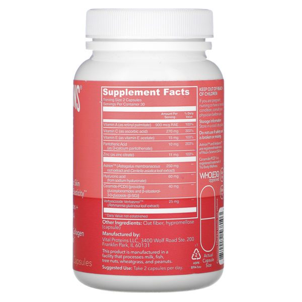 Vital Proteins, Radiance Boost, 60 Capsules - Imagen 2