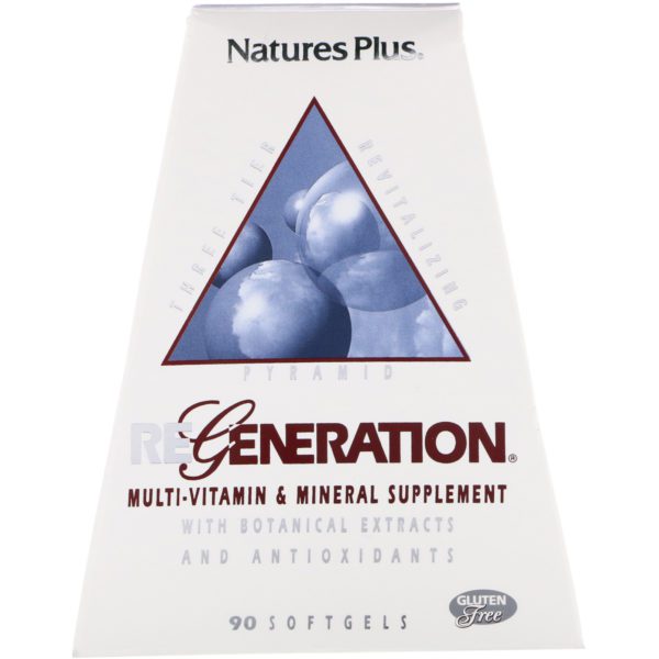 Nature's Plus, Regeneration, Suplemento multivitamínico y mineral, 90 cápsulas blandas - Imagen 2