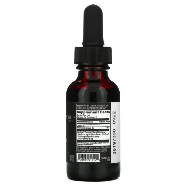 DaVinci Laboratories of Vermont, Liposomal Elderberry, 1 fl oz (30 ml) - Imagen 2