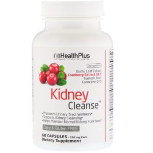 Health Plus, Limpieza de los Riñones, 550 mg, 60 cápsulas
