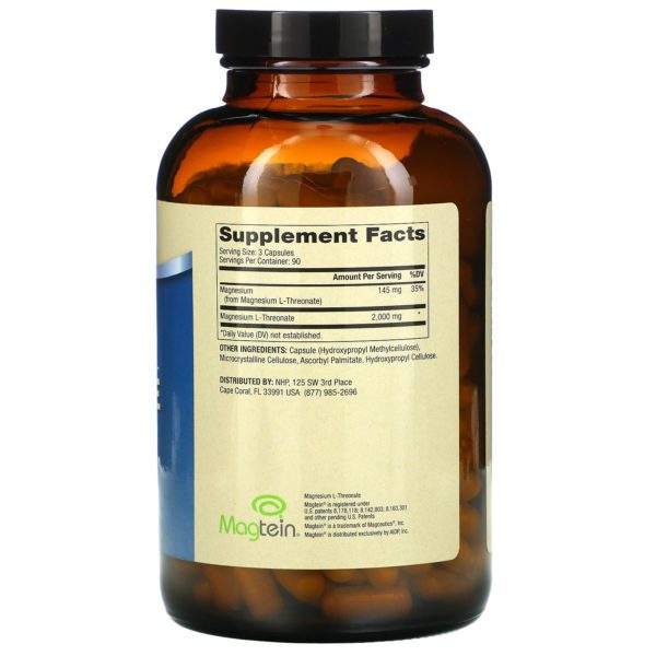 Dr. Mercola, L-treonato de magnesio, 270 cápsulas - Imagen 2