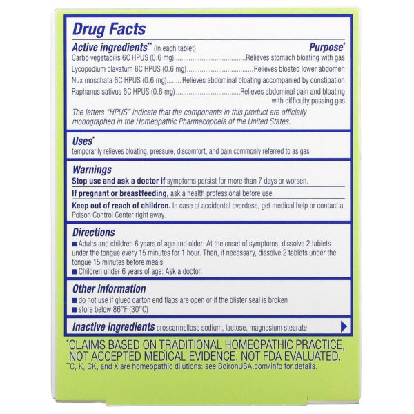 Boiron, Gasalia, Gas Relief, Unflavored, 60 Meltaway Tablets - Imagen 2