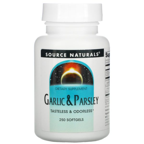 Source Naturals, Ajo & Perejil, 250 cápsulas blandas