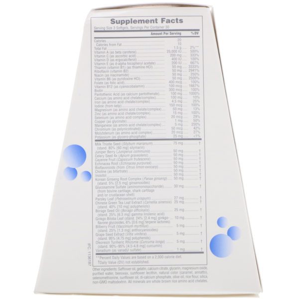 Nature's Plus, Regeneration, Suplemento multivitamínico y mineral, 90 cápsulas blandas - Imagen 3