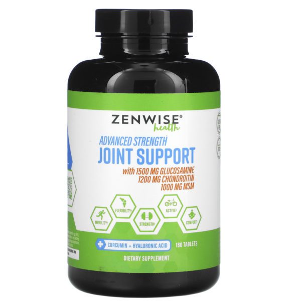 Zenwise Health, Apoyo articular de potencia avanzada, 180 tabletas