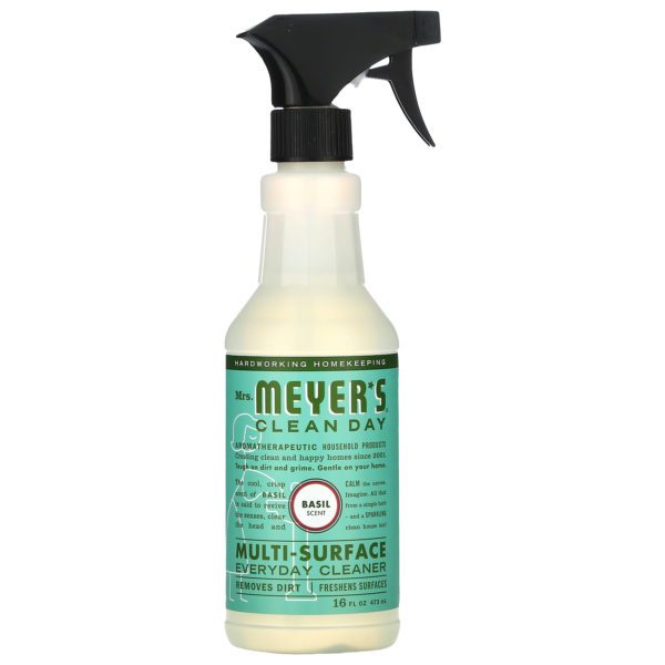 Mrs. Meyers Clean Day, Limpiador diario para superficies múltiples, Aroma a albahaca, 473 ml (16 oz. líq.)