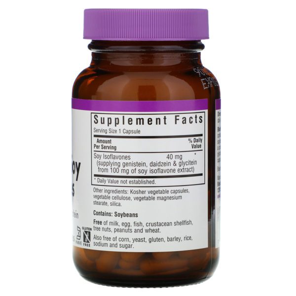 Bluebonnet Nutrition, Isoflavonos de Soja sin OGM, 60 Cápsulas Vegetales - Imagen 2