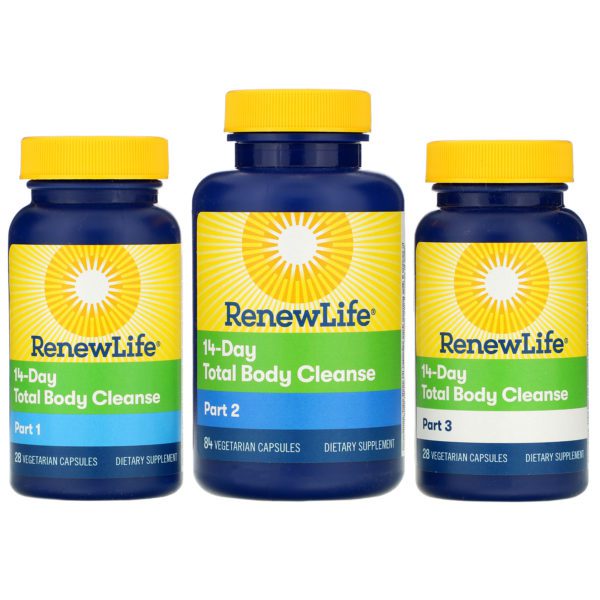 Renew Life, 14-Day Total Body Cleanse, 3-Part Program, Vegetarian Capsules - Imagen 3