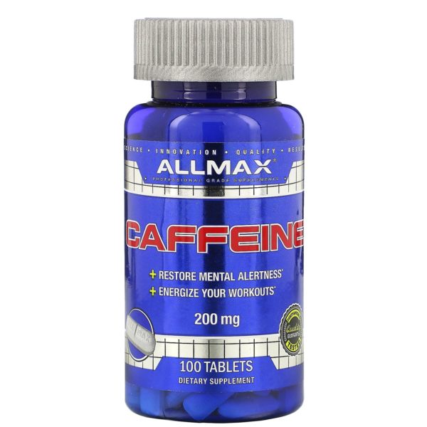 ALLMAX Nutrition, Cafeína, 200 mg, 100 comprimidos