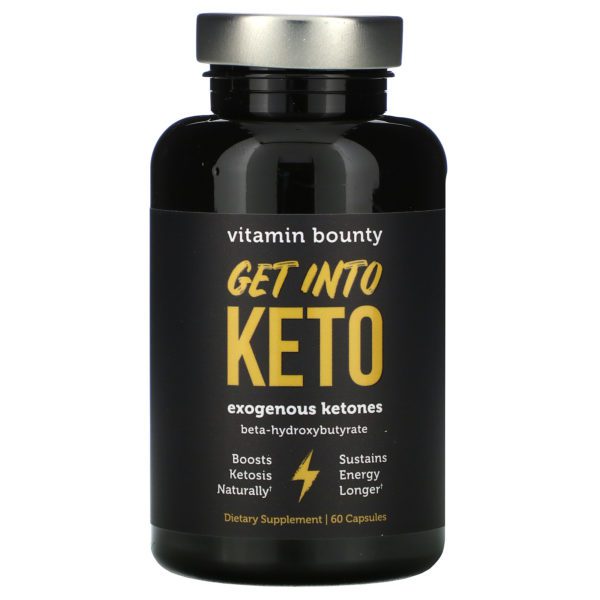 Vitamin Bounty, Get Into Keto, Exogenous Ketones, 60 Capsules - Imagen 3