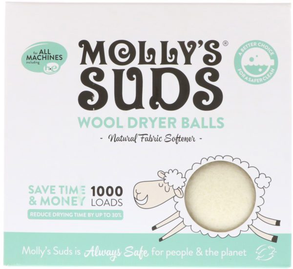 Molly's Suds, Bolas de Secado de Lana, 3 Bolas - Imagen 2