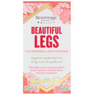 ReserveAge Nutrition, Beautiful Legs with Diosmin & Resveratrol, 30 Veggie Capsules