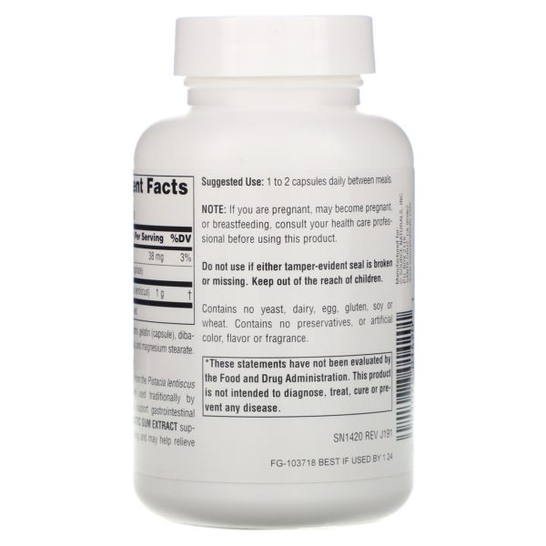 Source Naturals, Mastic Gum Extract, 500 mg, 60 Capsules - Imagen 3