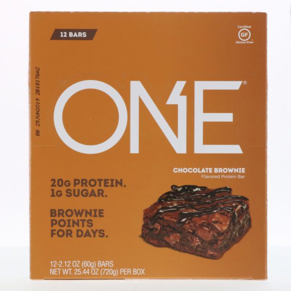 One Brands, ONE Bar, Chocolate Brownie, 12 Bars, 2.12 oz (60 g) Each - Imagen 2