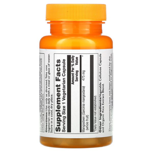 Thompson, Mangosteen, 475 mg, 30 Vegetarian Capsules - Imagen 2