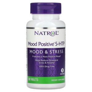 Natrol, Mood Positive 5-HTP, 50 Tabletas
