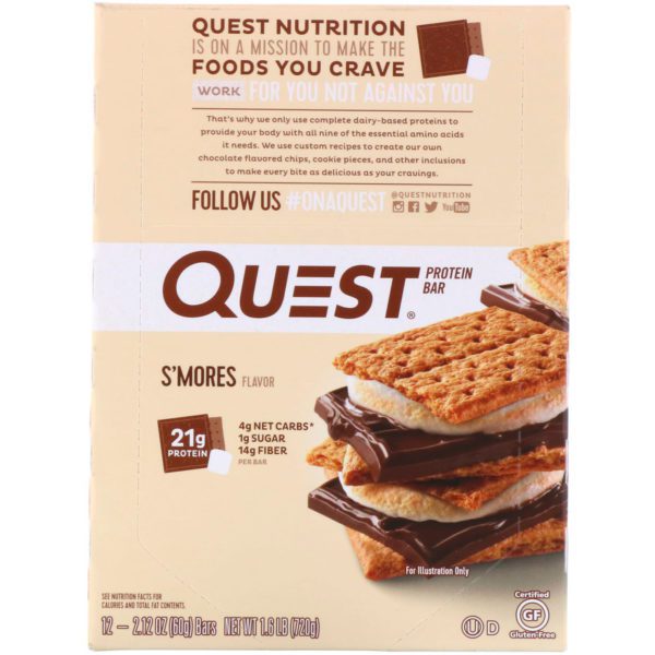 Quest Nutrition, Barra de Proteína, Sabor de Pastelitos, 12 Barras, 2.12 (60 g) Cada una - Imagen 2