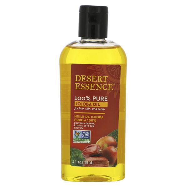 Desert Essence, Aceite de jojoba 100 % puro, 118 ml (4 oz. líq.)