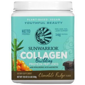 Sunwarrior, Péptidos de proteína generadores de colágeno, caramelo de chocolate, 500 g (17,6 oz)