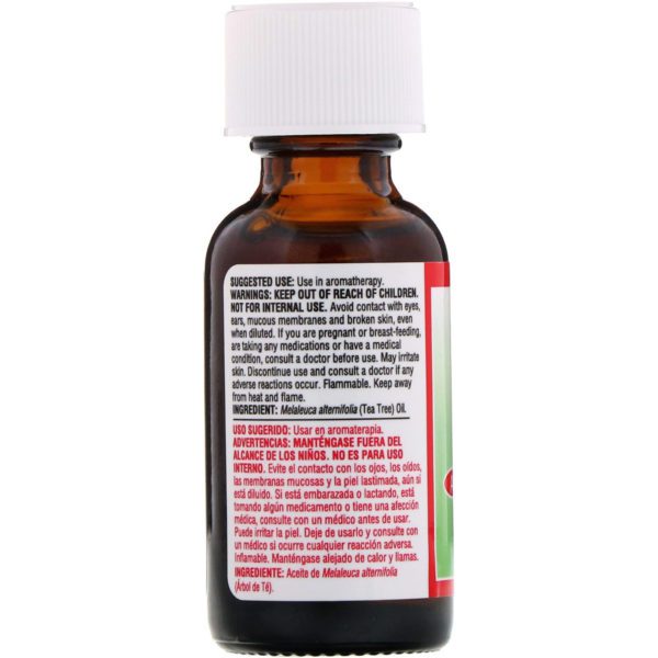 De La Cruz, Tea Tree Oil, 100% Pure Essential Oil, 1 fl oz (30 ml) - Imagen 2