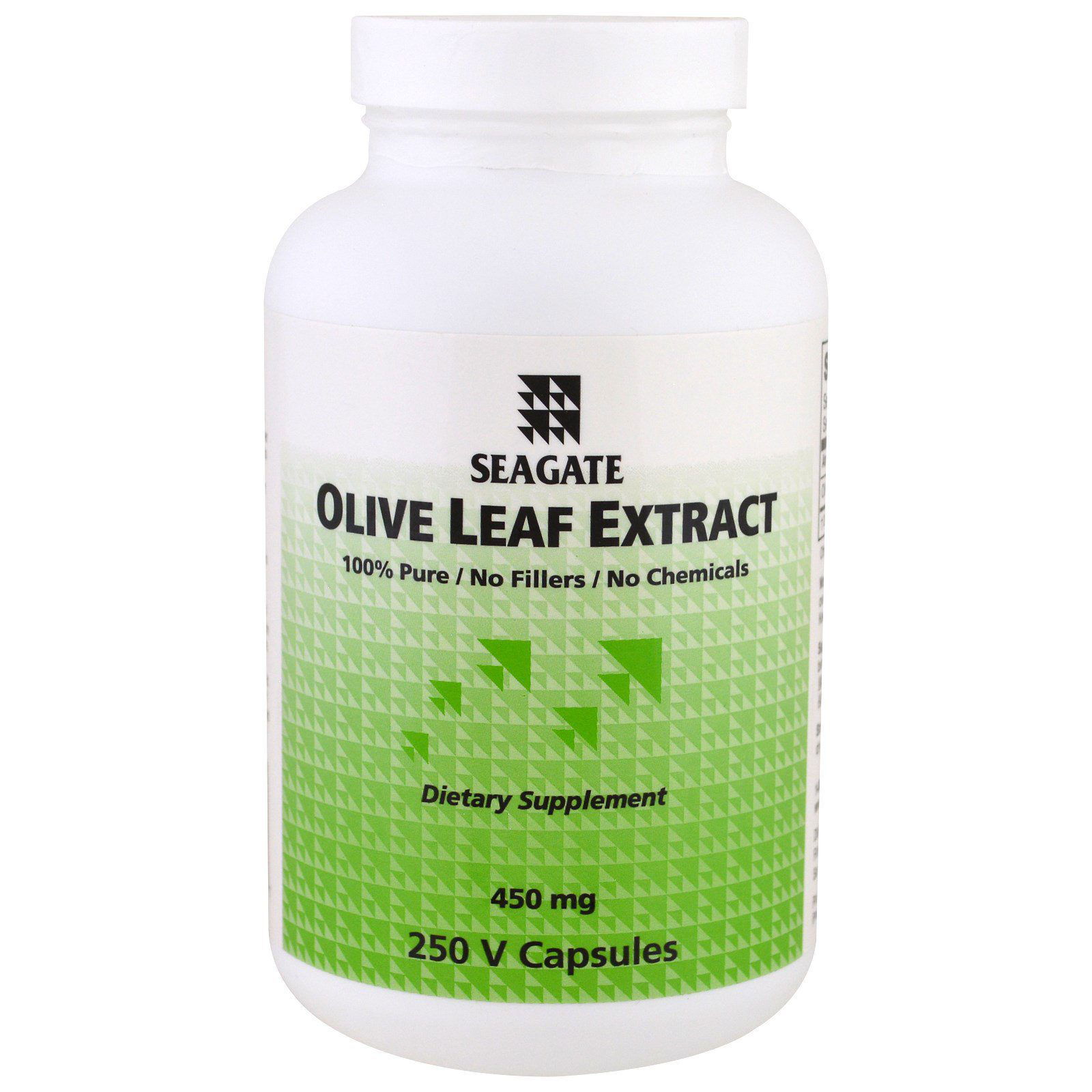 Seagate, Olive Leaf Extract, 450 mg, 250 V Capsules | Allnatural