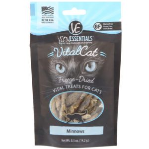 Vital Essentials, Vital Cat, aperitivos liofilizados para gatos, pececillos, 0.5 oz (14.2 g)