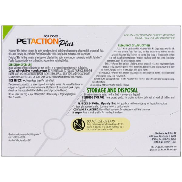 PetAction Plus, Para perros medianos, 3 Doses- 0.045 fl. Oz - Imagen 2