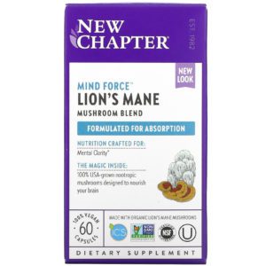 New Chapter, Lion's Mane, Mind Force, 60 Capsules