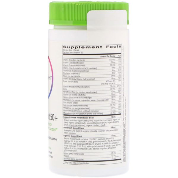 Rainbow Light, Active Adult 50+, 90 tabletas - Imagen 2