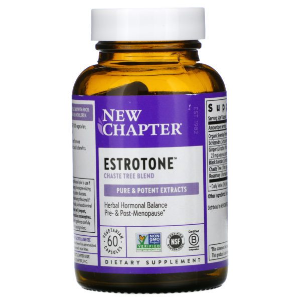New Chapter, Estrotone, 60 cápsulas vegetarianas - Imagen 3