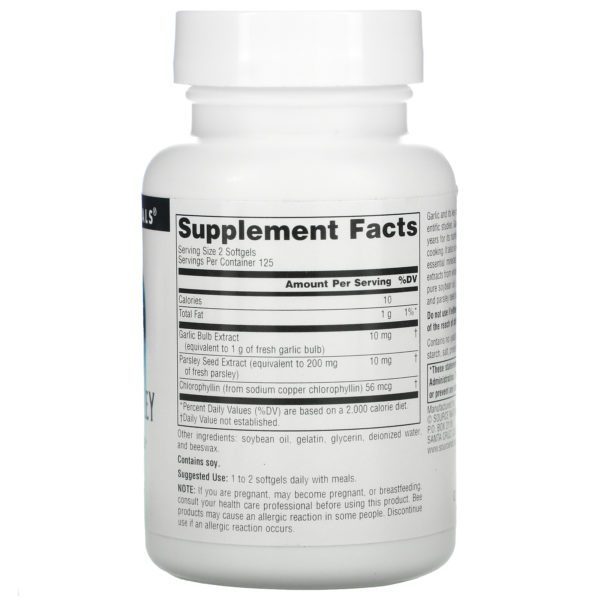 Source Naturals, Ajo & Perejil, 250 cápsulas blandas - Imagen 2