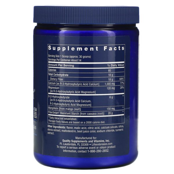 Life Extension, Keto Brain and Body Boost, Peach Flavor, 14.1 oz (400 g) - Imagen 2