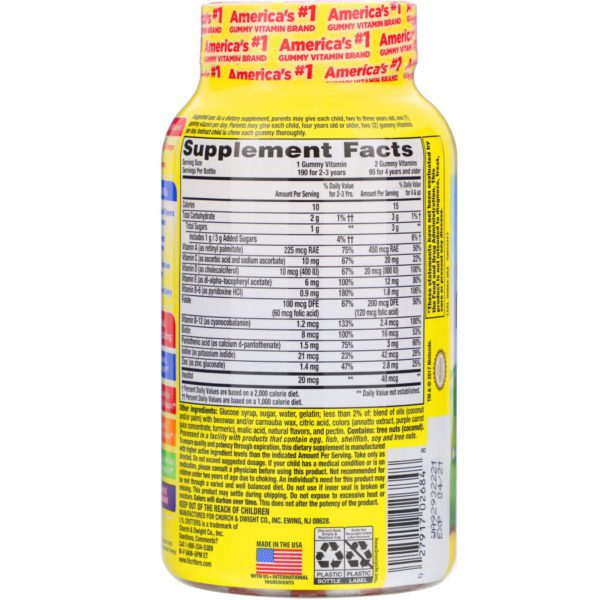 L'il Critters, Complete Multivitamin Gummies, Super Mario Power Ups, Natural Fruit Flavors, 190 Gummies - Imagen 2