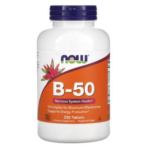 Now Foods, Vitamina B50, 250 comprimidos
