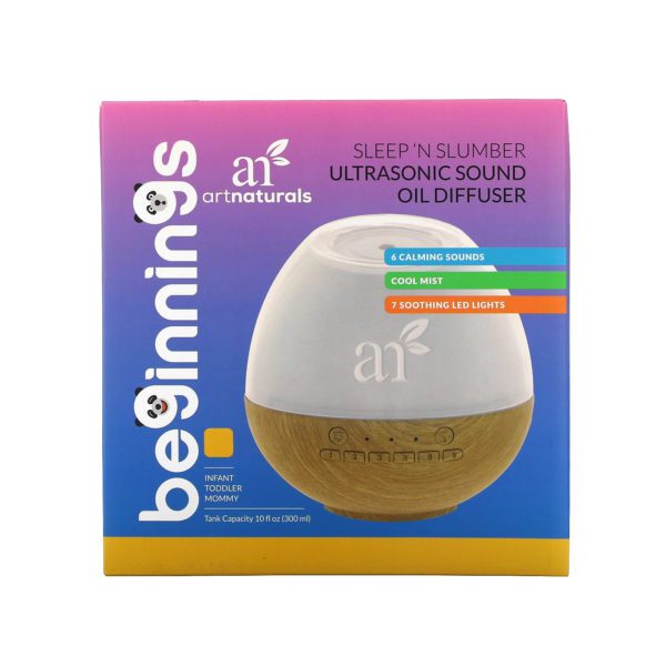 Artnaturals, Beginnings, difusor de aceites con sonido ultrasónico Sleep 'N Slumber, 1 difusor - Imagen 2